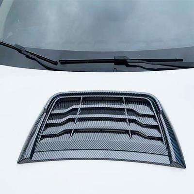 Universal Car Hood Air Vents Trim, Automobile Fake Air Vent Intake Stickers Decorative Hood Scoop Exterior Accessories