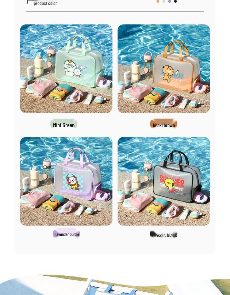 Waterproof Large Capacity Kids' Swim Bag with Dry/Wet Separation