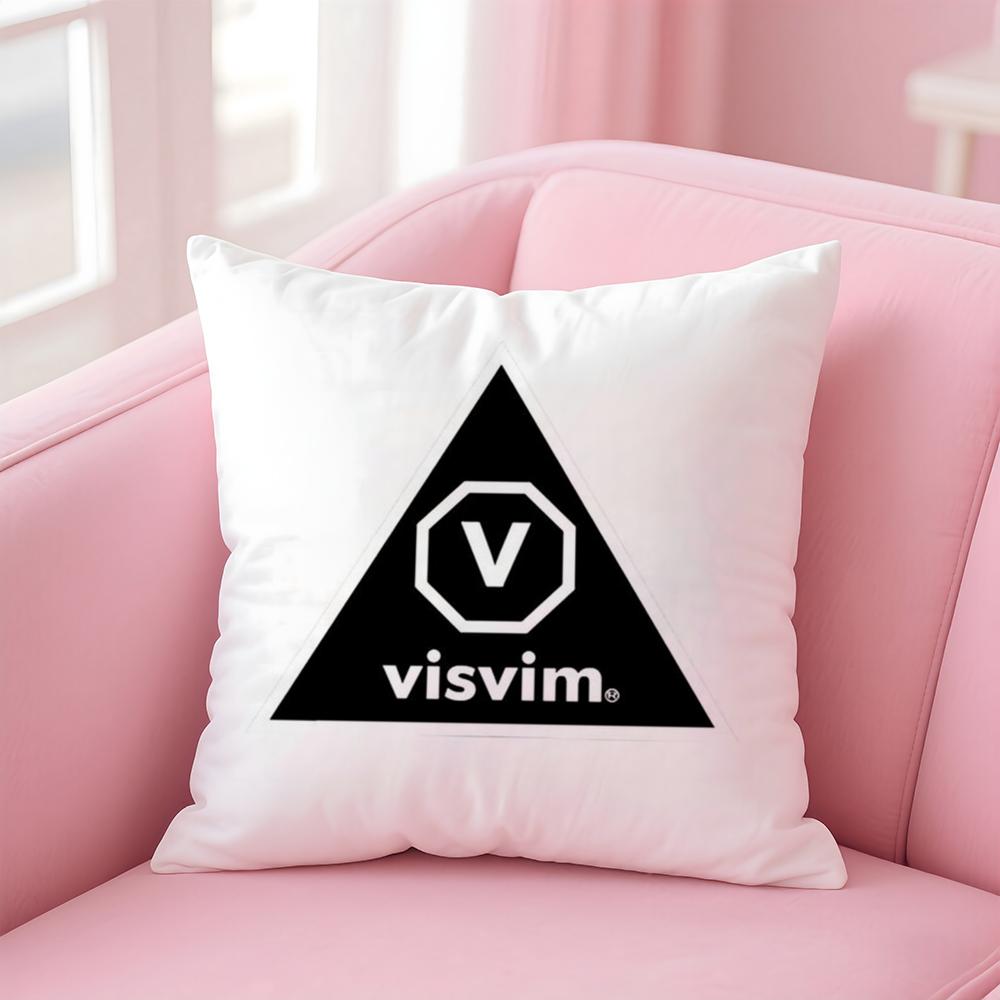 Brand Design V-Visvim Cushion Cover Premium Comfort Reversible Pillow Cove -Two In One Design for Any Room & Car Interior