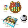1 Set Little Bear Geometry Matching Puzzle Puzzle Montessori Education Block Parent Child Interactive Board Game