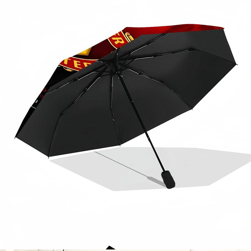 Football team.C Print Automatic Open Close Umbrella, Portable Foldable Umbrella, for Outdoor Commute Camping Trip, Ideal Birthday Gift