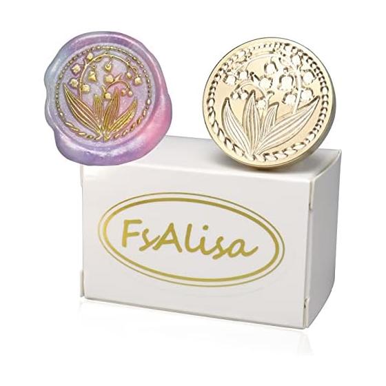 fsalisa Sealing Wax Sealing Stamp Head Only Sealing Wax Stamp Replacement Brass Copper Head Sealing Wax Invitation Wedding Blessing Confession