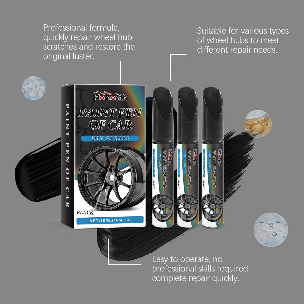 Homonth Svart Bilhjul Ripefiks Penn Maling Ripefjerning Maling Fikse Penn