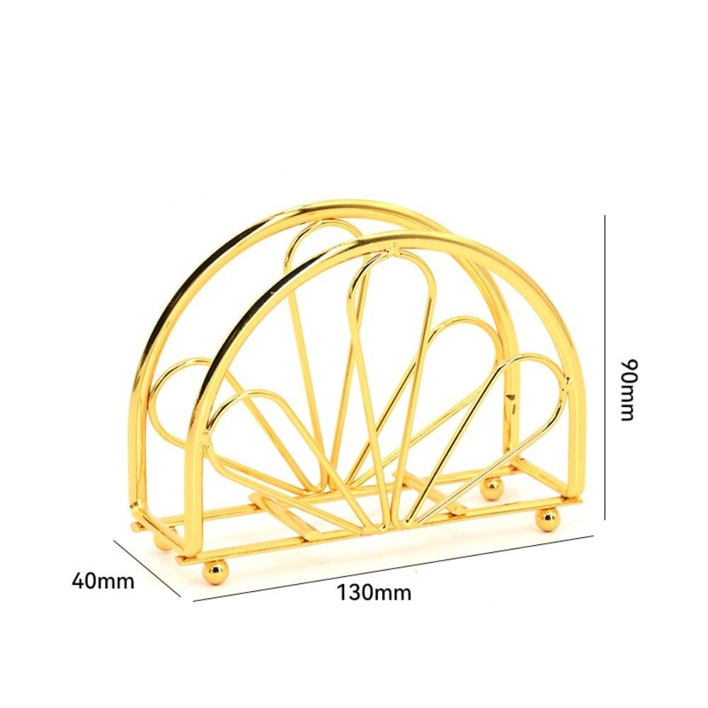 

Stainless Steel Iron Napkin Holder Modern Style Stable Countertop Napkin Organizer Paper Dispenser Rack Table Decoration