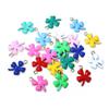 20pcs 13x10mm Stainless Steel Enamel Clover Flower Charms Pendant Stainless Steel DIY Jewelry Making Accessories Findings