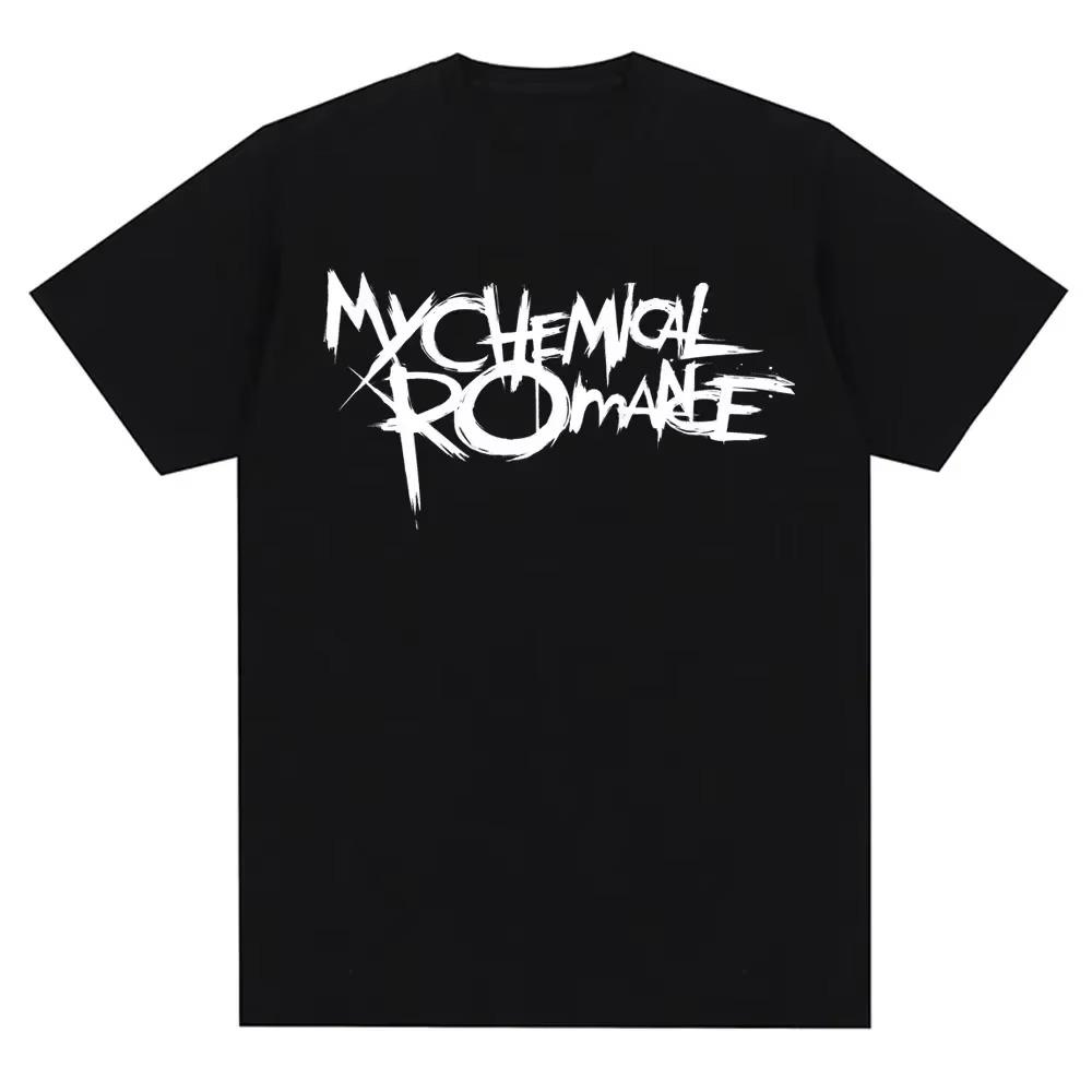 My Chemical Romance Mcr Band Herren Damen Baumwoll-T-Shirt Bedrucktes T-Shirt Lässig Kurzarm T-Shirt Streetwear Trend T-Shirt Tops