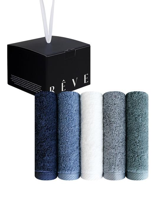 Songwol Towel Venice 190g Heavyweight Hotel Towel 5-Piece Set ivory