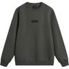 Li Ning Basketball Series Comfortable Casual Crew Neck Sweatshirt Men Sweatshirt Obsidian-Grey AWDU283-5