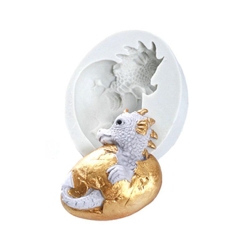 Easter Dinosaur Egg Dinosaur Chocolate Mold Egg Silicone Mold Baking Tool Decoration