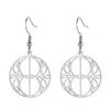 LIKGREAT Celtic Chalice Well Symbol of Avalon Dangle Earrings Stainless Steel Women Divine Feminine Blessing Amulet Jewelry Gift