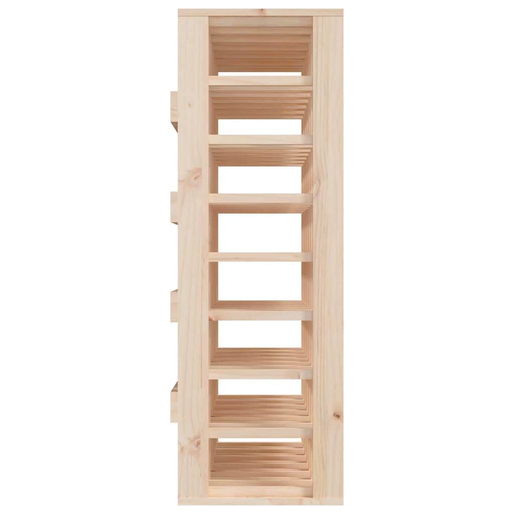 Wine Rack 70 X 33 X 94 Cm Solid Pine Wood
