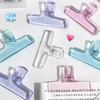 1Pcs Transparent Clip Acrylic Hand Account Large Clip Long Tail Folder for Student Office Test Paper Folder Holder