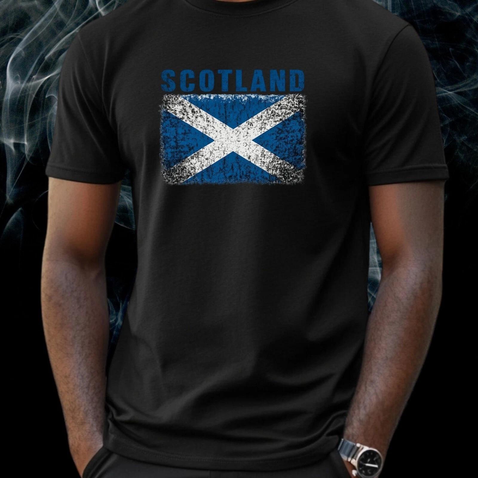 Schottland T-Shirt – Flaggenmotiv für Highland-Liebhaber, Geschenkidee, Fun Des L