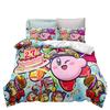 New Cartoon Cute Star Kirby Duvet Cover Merry Christmas Bedding Set Queen King Full Size for Holiday Bedroom Teens Women Gift
