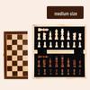 Premium Rosewood Magnetic Foldable Chess Set - High-Quality International Toy