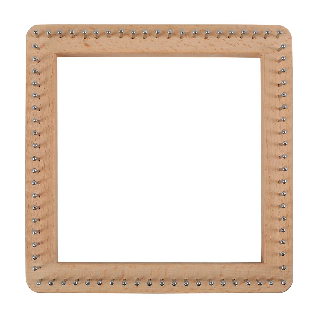 Kwadratowe krosno dziewiarskie Drewno bukowe Deska dziewiarska DIY Rękodzieło Krosno tkackie z nieodłączalnymi haczykami Wielofunkcyjne dziewiarstwo