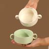Ceramic Double-Ear Steamer Bowl - Creative 2025 Model for Soups and Steamed Eggs