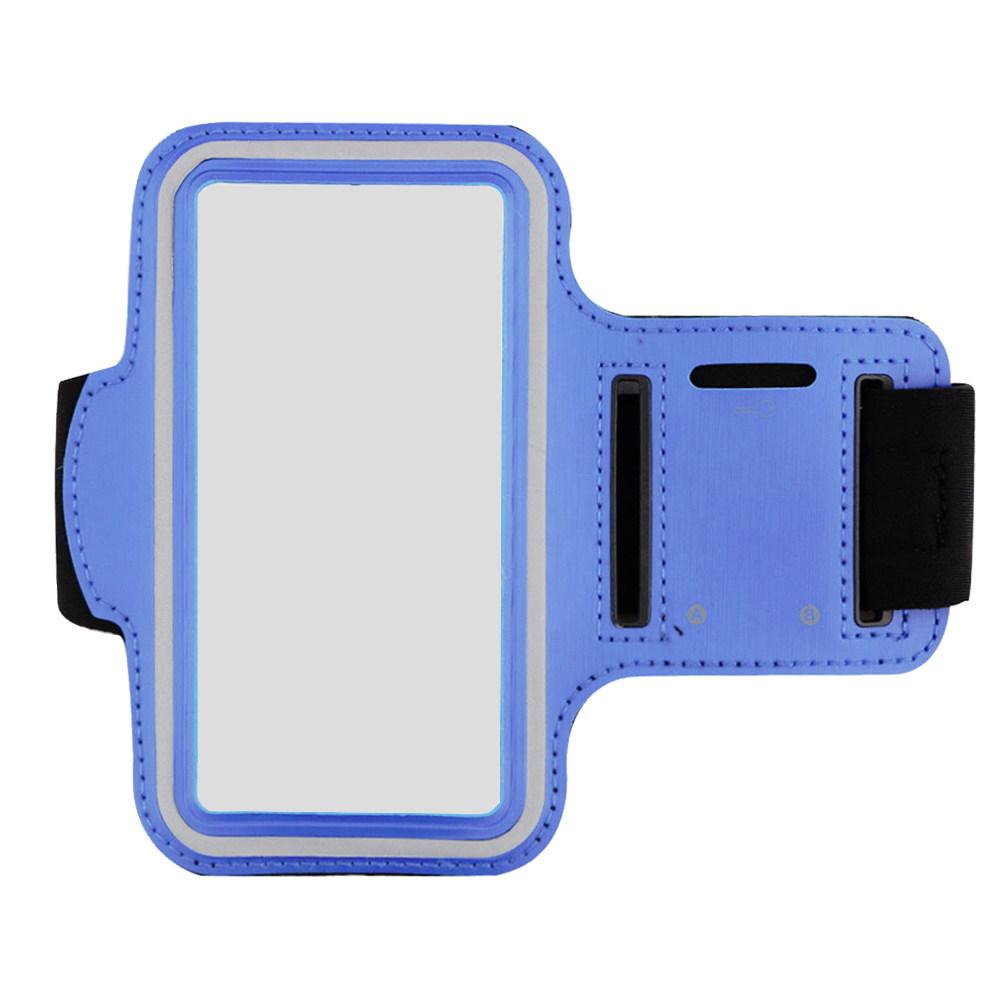 Mobile Phone Arm Band Blue Neoprene Adjustable Strap Outdoor Sports Running Storage Bag Cell Phone Armband 6