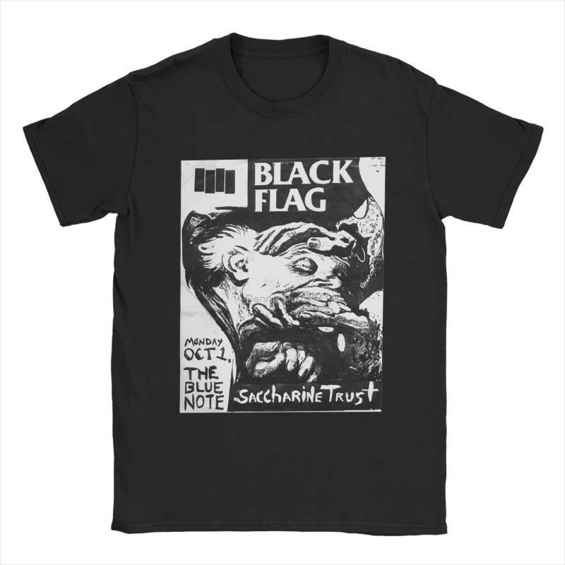 Black Flag Živá trička Pánská Dámská Amerika Vtipná Čistá bavlna Trička Kulatý výstřih Krátký rukáv Trička Letní topy
