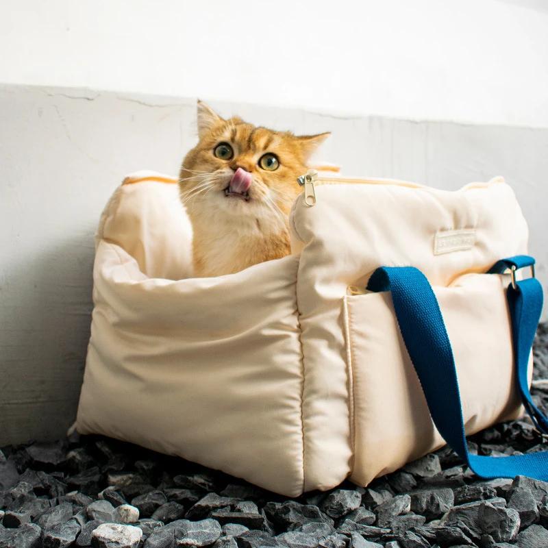 Warm Pet Bag Loose And Thick Comfortable Easy To Clean Pet Travel Bag Cat Supplies Suitable for Small Dogs Shoulder Bag