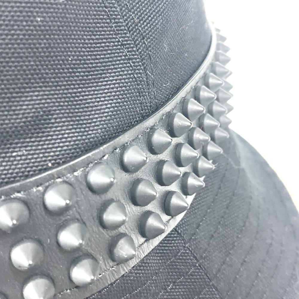 Christian Louboutin 3235326 Studs BOBINO bucket hat bob hat cotton Black Unused