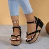 Fashion Women Sandals Strap Platform Wedge High Heels Women Comfortable Soft-soled Flip-Flops Sandales Shoes Female Sandalias De Mujer