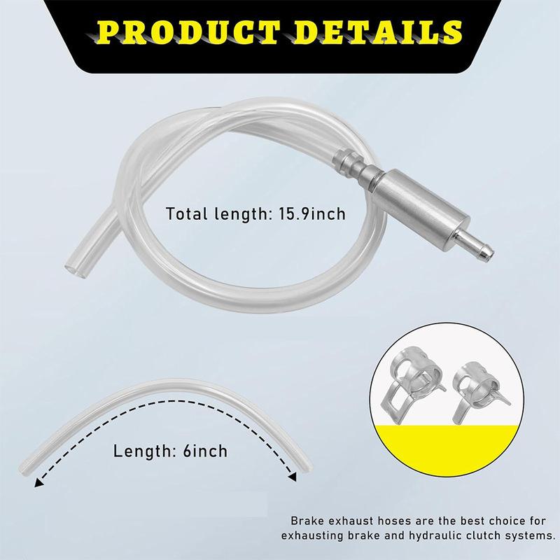 Direct supply motorcycle fuel pipe, hydraulic brake, bleeder tool, check valve, oil extraction pipe