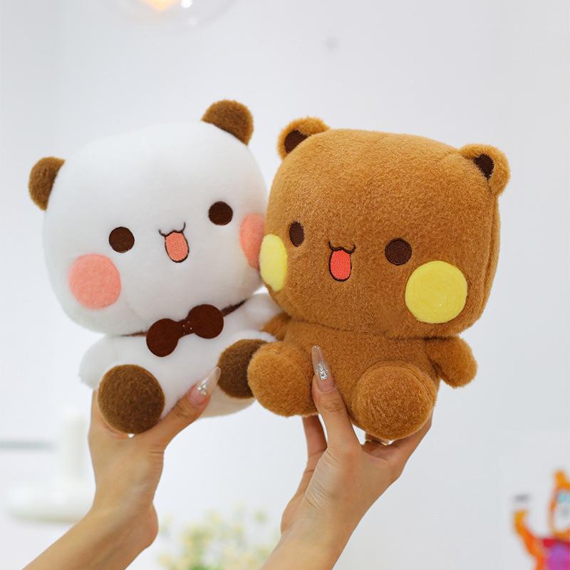 Nuovo Peluche Yier Bubbu Carino, Orso/Panda Morbido Ripieno, Cuscino Peluche Cartone Animato per Divano, Letto e Decorazione Casa