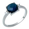 Silver Ring with Nano Sapphire 2.07ct (1946619)