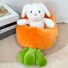 Speeding Carrot Rabbit Doll Little White Rabbit Plush Toy Sleeping Doll Car Child Gift Women