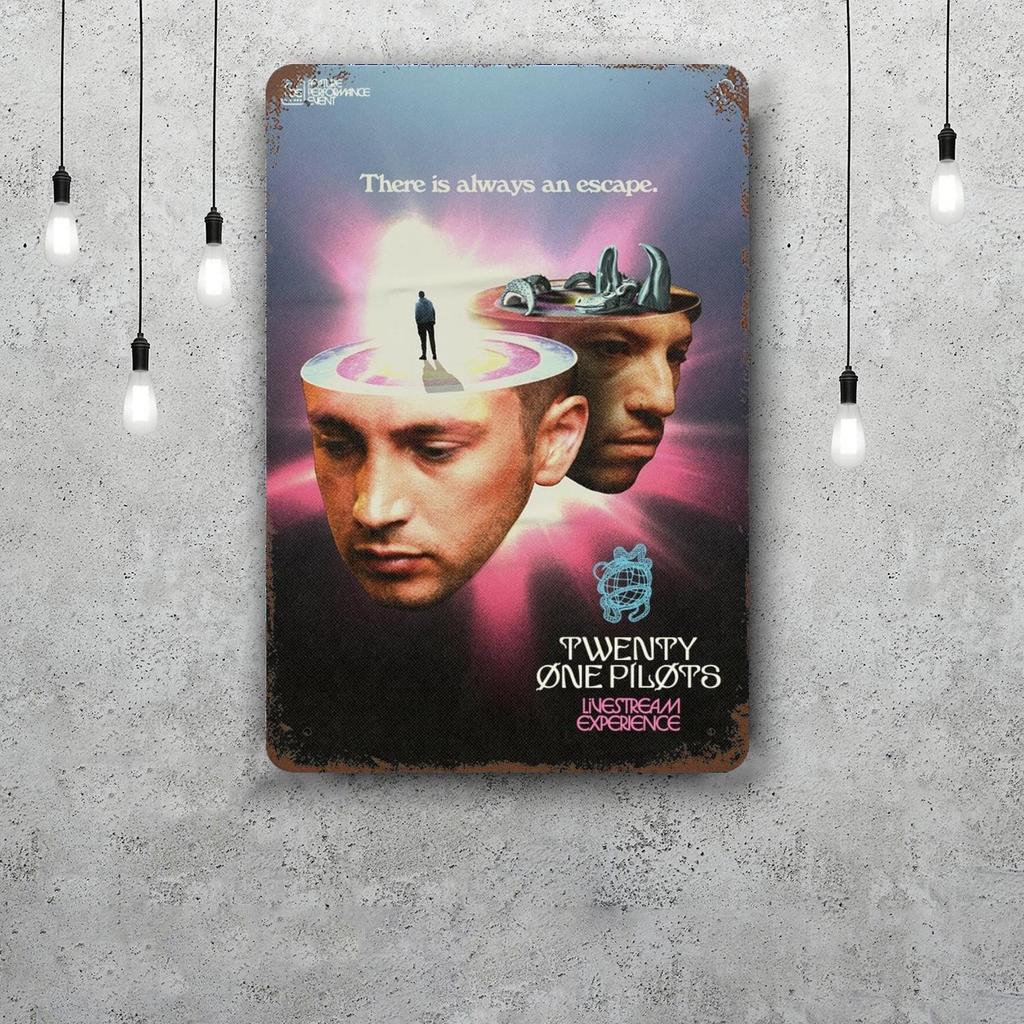 Twenty one pilots Decorazioni Segnali Metallici Vintage Segnali in Latta Poster del Capitano Decorazione per Bar Pub Club Man Cave Decorazione Murale