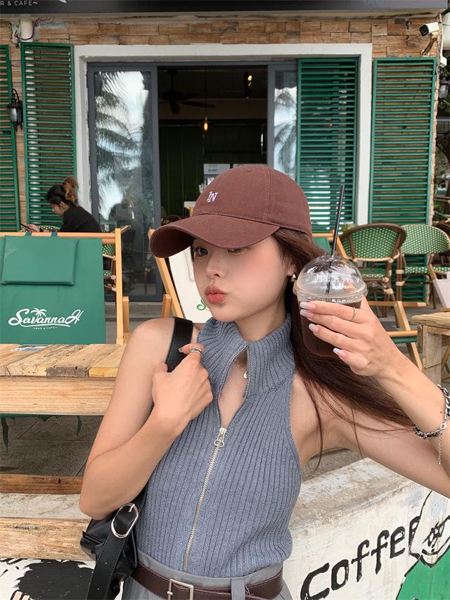 2024 Softtop Bestickte Baseballkappe für Kinder mit großen Köpfen, Gesichtsschlankmachend, Vielseitig für Sport und Reisen.