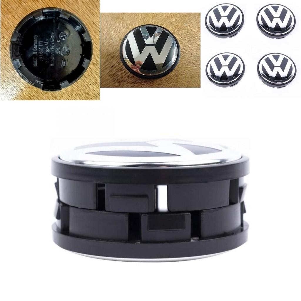 Kołpak Volkswagen 2,6 cala Wysoki połysk Mocne tworzywo ABS Idealny zamiennik dla zgubionych emblematów