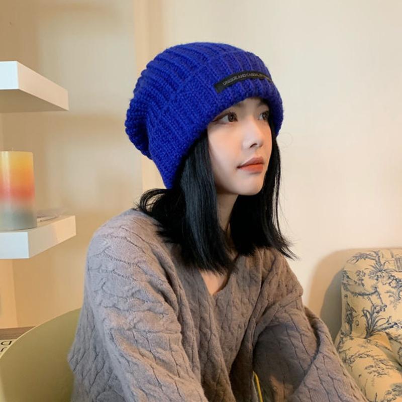 Solid Color Hats Autumn Winter Warm Cap For Women Girls Simple Outdoors Warm Caps  Versatile Daily Casual Caps Gifts