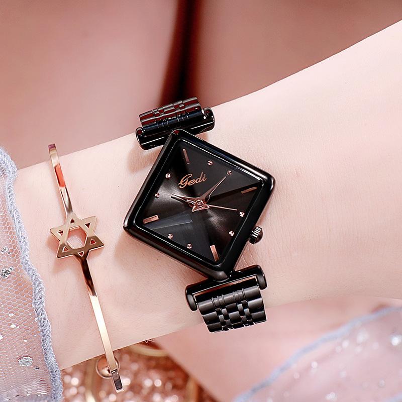 High Value Women'S Watch Fashion Rhombus Dial Women'S Watch Simple Casual Fashion Quartz Watch