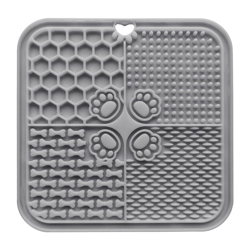Silicone Slow Feeder Mat Dogs Cats With Suction Base Non-Slip Lick Pad Food Puzzle Tray In Multiple Colors