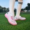 New Korean version leather medium and older children's football shoes boys and girls soft sports training shoes children's football shoes