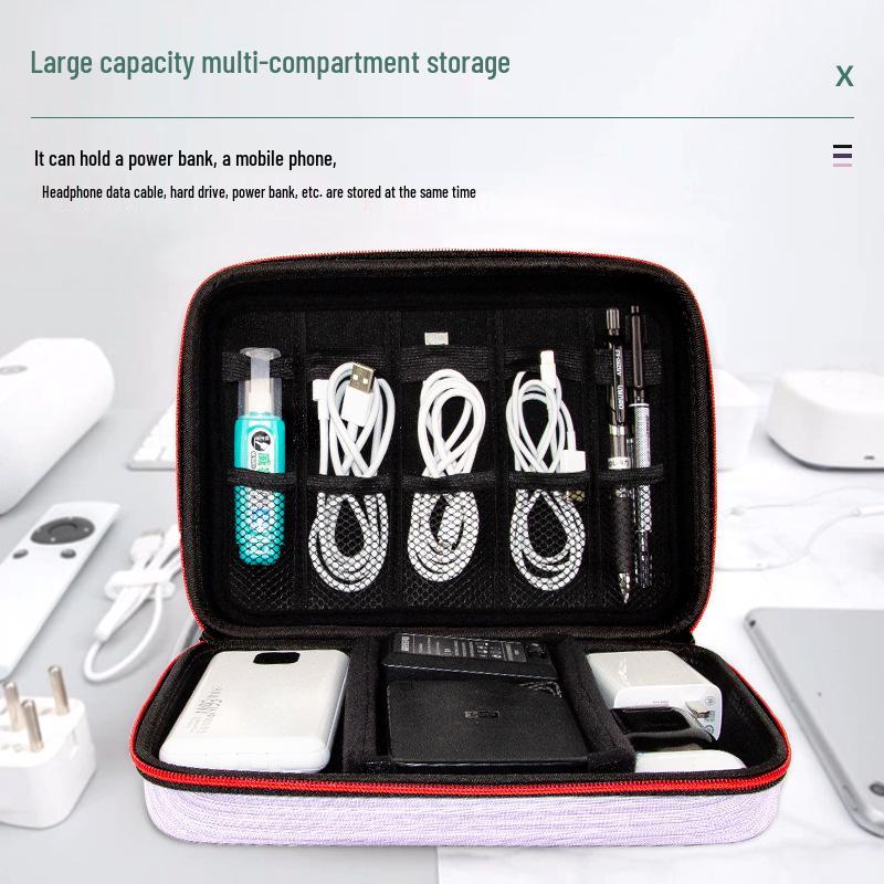 Multifunctional Waterproof & Drop-Resistant Storage Bag for Cables, Earphones, Power Banks & Mobile Accessories