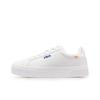 FILA Court Deluxe Stoff Synthetikleder Vielseitig Street Skate Niedrige Sneaker Damen Sneaker Weiß T12W034304FWT