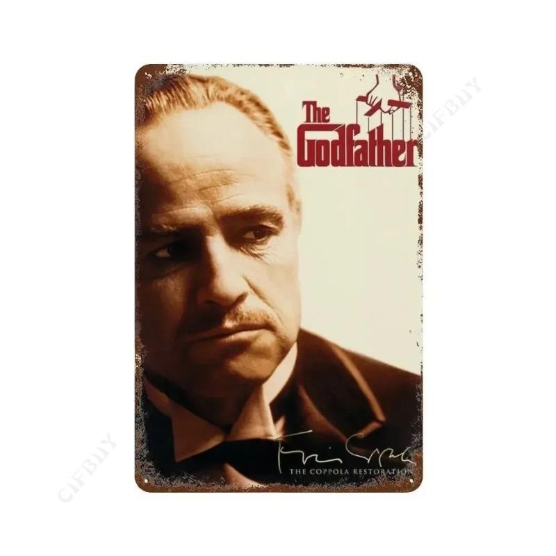 The Godfather Movie Vintage Metal Tin Sign Home Decor Gift 20x30cm