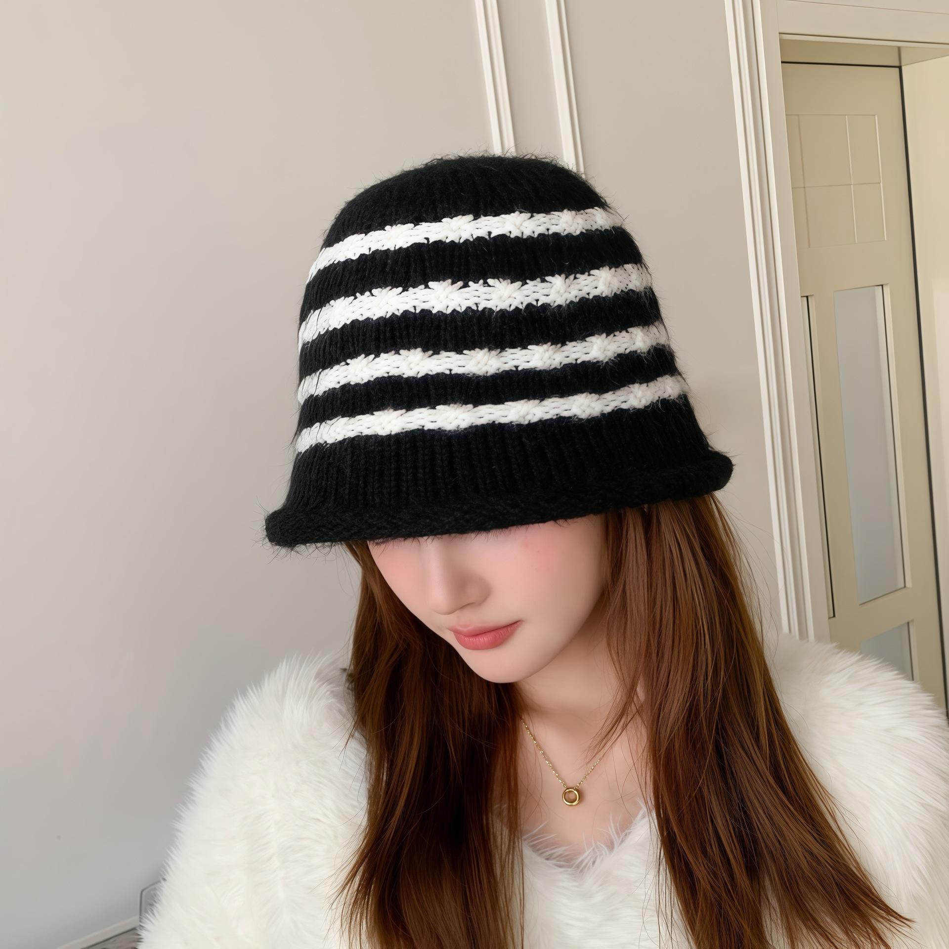 

New Autumn and Winter Fisherman Hat Women s Outdoor Warm Wool Basin Hat Versatile Plush Korean Style Casual Plush Bucket Hat One Size