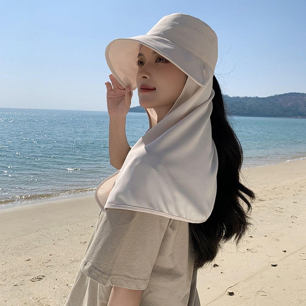 Sunscreen Mountaineering Hat Wide Brim Hiking Bucket Hat Foldable Women Sun Hat  Famale