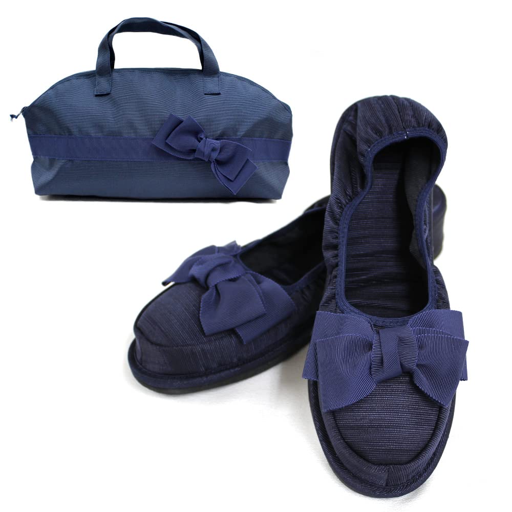 

Кирш Блюте Портативные тапочки на каблуке Кирш Лента 3,5 см (военно-морской флот) - KS35C-NS22-L