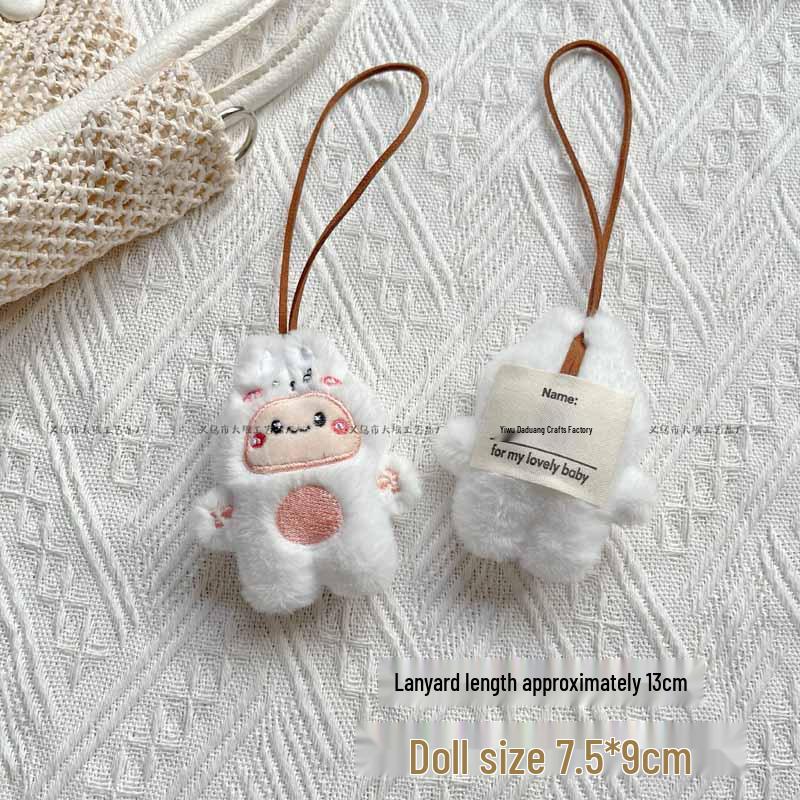 

Набор мультяшных плюшевых кукол для переодевания: Динозавр, Кролик, Медведь - Креативный кулон-коробочка, подарок для детского сада Without Squeaker