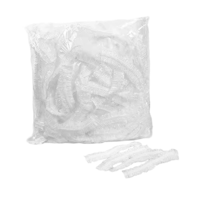 

Reusable Shower Caps For Adults And Kids Elastic Waterproof Bath Accessories Lightweight Travel Hair Protection PE Material 1 pack 100 pieces