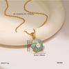 High-End Heart & Geometric Titanium Steel Clavicle Necklace for European & American Markets