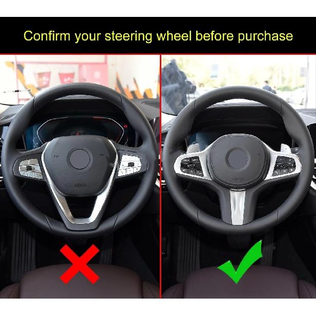 Carbon Fiber Car Steering Wheel Cover Sticker Fit For BMW 3 Series X3 X4 X5 X6 X7 M5 G01 G02 G05 G07 M3 G80 G81 M4 G82