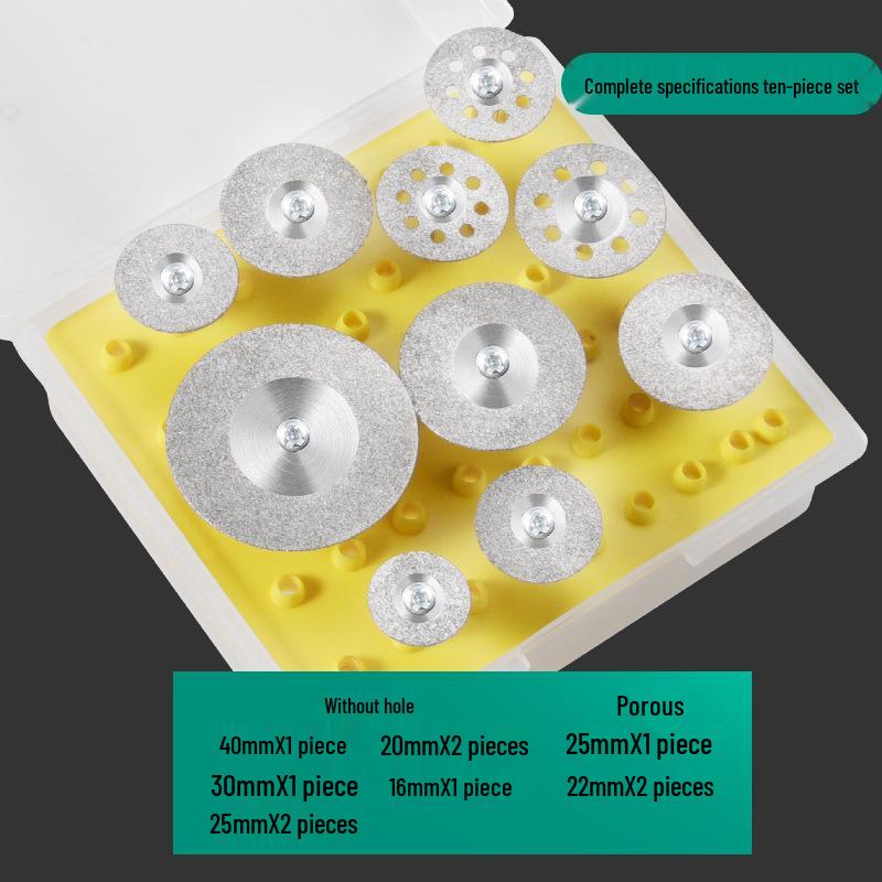 Diamond Blade for Jade, Ceramic, and Glass Cutting - Toothless Saw for Grout Cleaning and Gap Filling with Electric Grinder