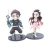 Q Version Demon Slayer Figures - Tanjiro, Nezuko & Zenitsu Ornaments In Sitting, Standing, or Kneeling Poses