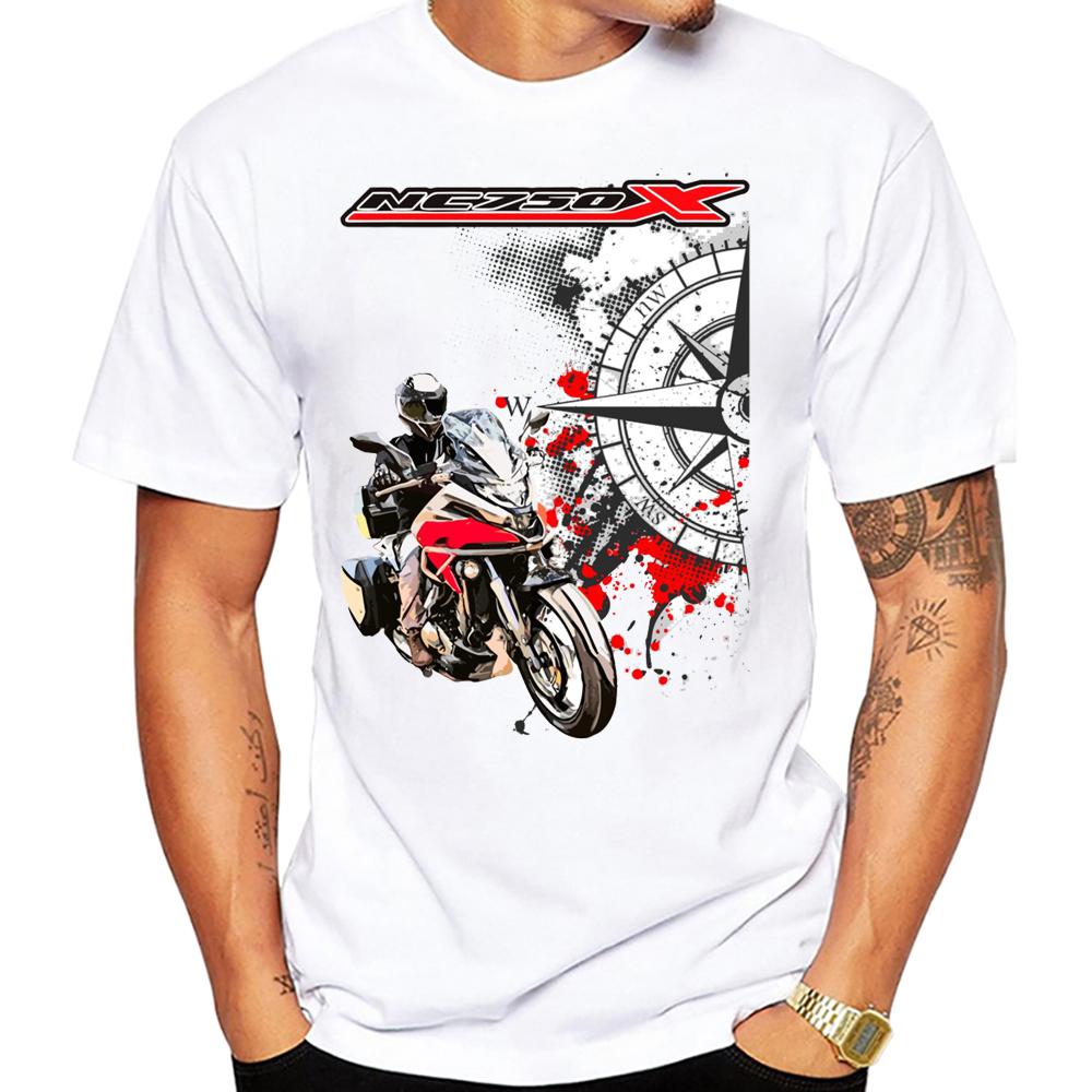 

Hda X-ADV 750 vs NC 750 X Motorcycle Adventure Mountain Riding T-Shirt Unisex Men Short Sleeve White Casual Hip Hop Boy Tees XL